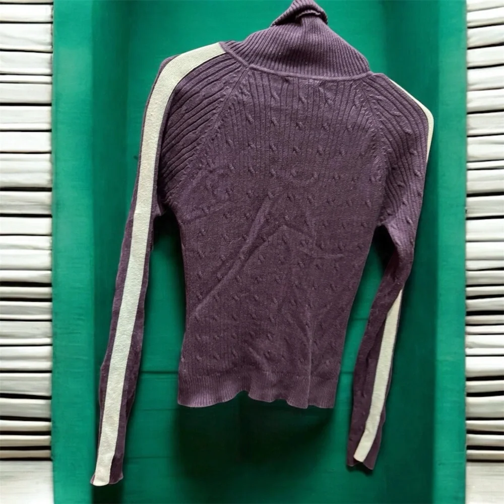 Pout Charcoal navy blue Turtleneck Sweater MEDIUM